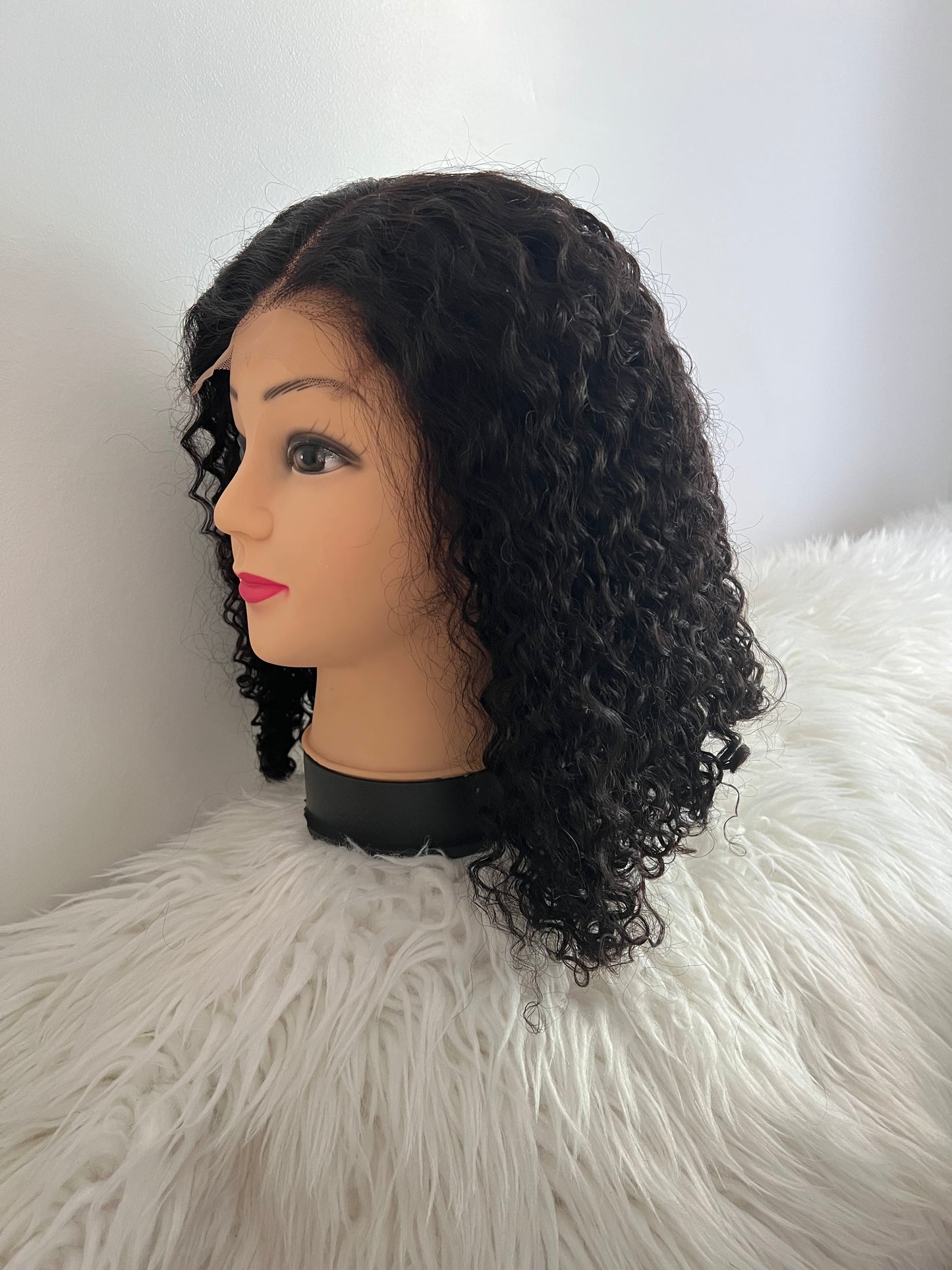 Luxury Curly Lace Front Wig – Natural Black