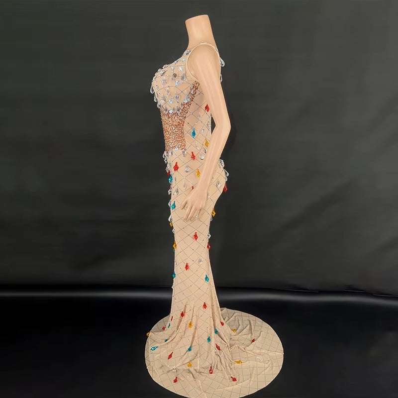 Novance Y3873 Clothing Manufacturers Custom Sexy Evening Dresses 2024 Crystal Birthday Dress plus Size Womens Clothing for Party