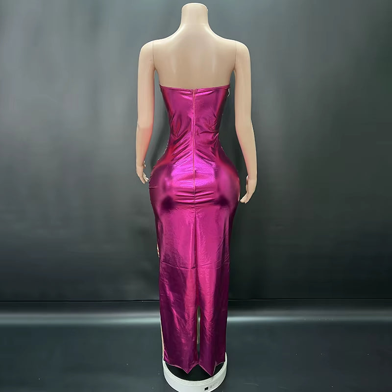 Novance Y4280 Manufacturers for Customs Clothes Luxury Evening Dresses 2024 Modest Sleeveless Woman Gala Costumes for Party