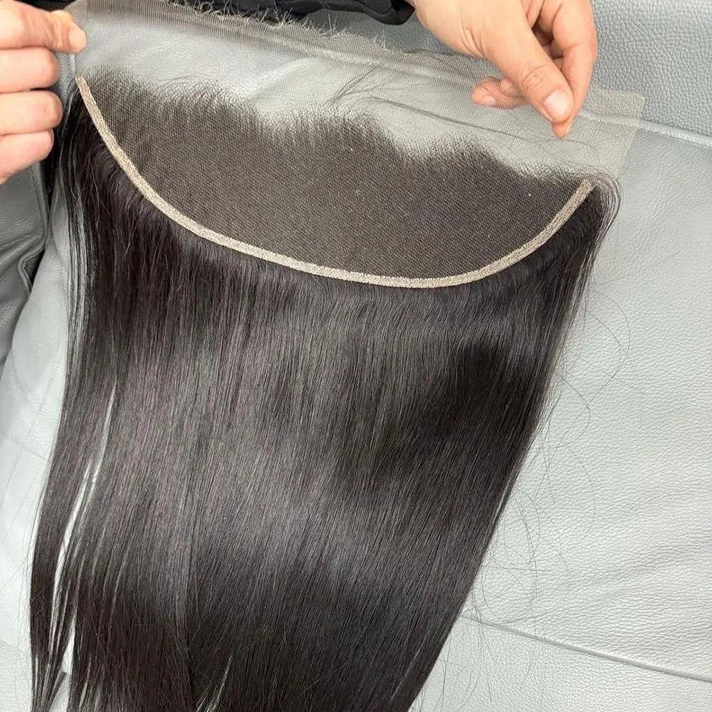 13 * 4 Lace Frontal with Braids Brazilian Remy Hair Straight 