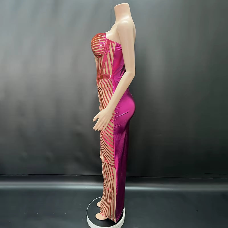 Novance Y4280 Manufacturers for Customs Clothes Luxury Evening Dresses 2024 Modest Sleeveless Woman Gala Costumes for Party